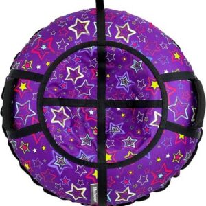 Тюбинг-ватрушка Люкс Pro S Звезды фиолетовые 100см / во8721 21век