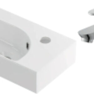 Умывальник со смесителем Cameo 45 / S-UM-CAM45/1-w + 63030 21век