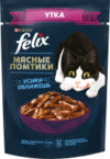 Влажный корм для кошек Мясные Ломтики с уткой 21век