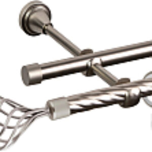 Карниз для штор Grace D16K/16Г составной + наконечники Ажур 21век