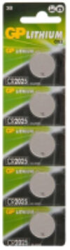 Комплект батареек Lithium CR2025 / GP CR2025-2C5 21век