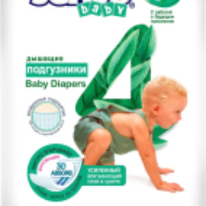 Подгузники детские Sensitive 4L Maxi 21век