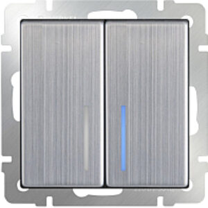 Выключатель WL02-SW-2G-2W-LED / a030793 21век