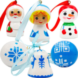 Набор елочных игрушек Бело-голубые елочные украшения / xm_set1 21век