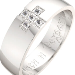 Кольцо венчальное из серебра 0210213.REL 21век