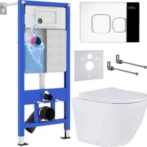 Унитаз подвесной с инсталляцией StounFix Dual Fresh 546881 21век