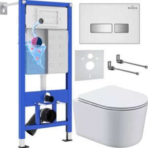 Унитаз подвесной с инсталляцией StounFix Dual Fresh 964407 21век