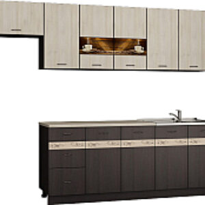 Кухонный гарнитур Вяселка 2/1 2.0м + шкаф настенный В-083 21век