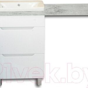 Тумба с умывальником Р23оФ8-У55 Софт-13055 со столешницей 21век