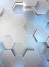 Фотообои листовые 3D Шестиугольники 21век