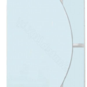 Шкаф с зеркалом для ванной Луна 50 Левый / 10382 21век