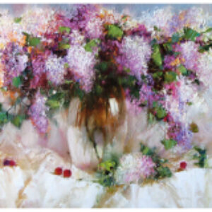 Картина по номерам Натюрморт с сиренью и черешней / 662912 21век