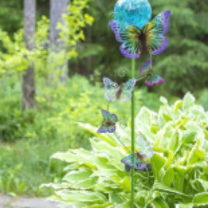 Садовая фигура-светильник 689-B Бабочки 21век