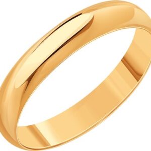 Кольцо обручальное из красного золота П7302-002К144 21век