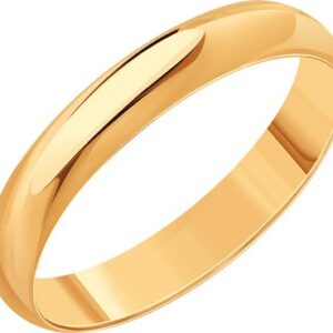 Кольцо обручальное из красного золота П7302-004К143 21век