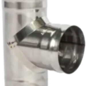 Тройник для дымохода 90/200 AISI 430/0.8мм 380мм 21век