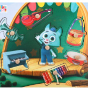 Сортер Вкладыши. Цветняшки Музыкальное представление Котенка Мур 962458 21век