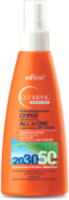 Спрей солнцезащитный Солярис All In One с нарастающим SPF 20/ 30/ 50 21век