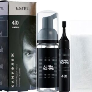 Краска-мусс для волос Alpha Homme 4/0 21век