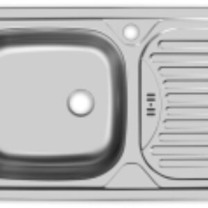 Мойка кухонная CLM760.435 GW6K 2L 21век
