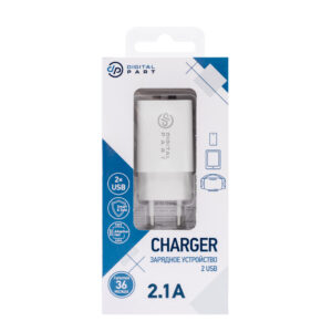 Сетевое зарядное устройство DP WC-250 2 USB 2.1А