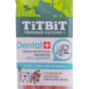 Лакомство для собак Dental+ Снек с мясом ягненка / 13953 21век