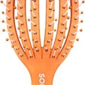 Расческа-массажер Detangling Octopus Mini Wet & Dry Orange / 14-2084 21век