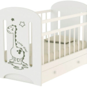 Детская кроватка Dino с маятником и ящиком 21век