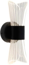 Бра Dio 12W 2Y-ON/OFF-230x80x85-BLACK/CLEAR-220-IP20 21век