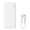 Внешний аккумулятор Baseus Airpow Fast Charge 10000mAh 20W с кабелем Type-С 30см (белый)