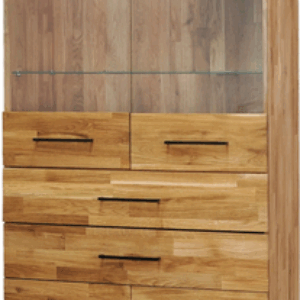 Шкаф с витриной Flevers 90 Д.7481 21век