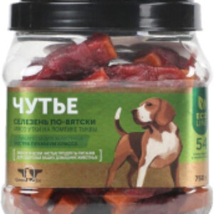 Лакомство для собак Чутье Сушеное утиное мясо на ломтике тыквы 21век