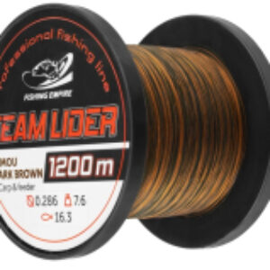 Леска монофильная Lider Camou Dark Brown 0.23мм 1200м / CDB-0234 21век
