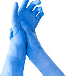 Перчатки одноразовые Long NitrileExam усиленные с удлиненной манжетой 21век