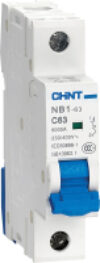 Выключатель автоматический NB1-63 1P 10A 6кА B (DB) / 179600 21век