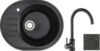 Мойка кухонная со смесителем New Lux R + смеситель W4998-3-22 21век