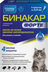 Капли от блох Бинакар Форте против эктопаразитов для кошек и котят 21век