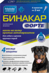 Капли от блох Бинакар Форте от эктопаразитов для собак/щенков крупных пород 21век