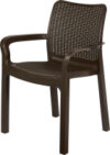 Стул пластиковый Rattan / ING6182ГШК 21век