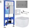 Унитаз подвесной с инсталляцией StounFix Slim 607036 21век