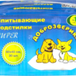 Одноразовая пеленка для животных Super 60x40 / 242/П 21век