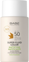 Крем солнцезащитный Super Fluid Color Mattifyng Sunscreen SPF50 21век