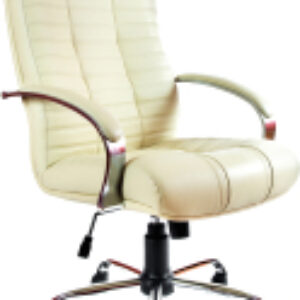 Кресло офисное Атлант Хром кожа люкс 21век