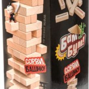 Настольная игра Бам-бум Падающая башня / 01741 21век