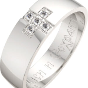 Кольцо венчальное из серебра 0210213.REL 21век