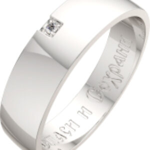 Кольцо венчальное из серебра 0210214.REL 21век