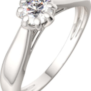 Кольцо помолвочное из серебра 0210438.ZZ 21век