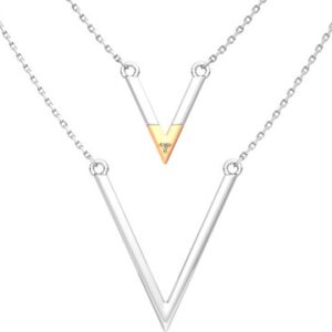 Колье из комбинированного серебра 05D0010.G14K 21век