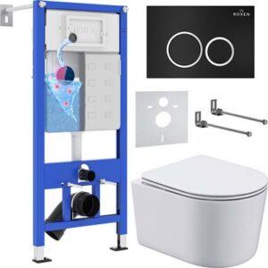 Унитаз подвесной с инсталляцией StounFix Dual Fresh 911522 21век