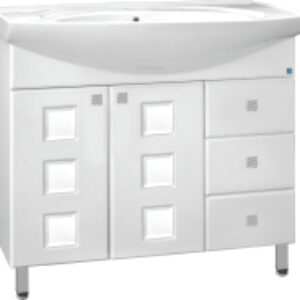 Тумба под умывальник Крокус 100 3 ящика 21век